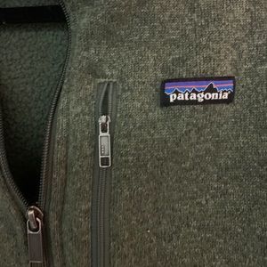 men’s xl patagonia quarter zip green